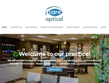 Tablet Screenshot of icareopticalofkent.com